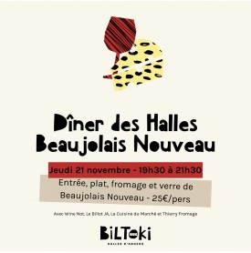 DÎNER BEAUJOLAIS NOUVEAU - JEUDI 21 NOV. 2024